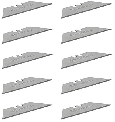 Bosch Professional ten replacement blades for folding knife (incl. trapezoid blades, one-hand dispenser, safety transport box)