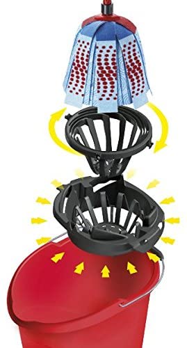 vileda Mocio Completo 3 Pz Rosa The Supermocio 3Action Mop Xl And Bucket With Torsion Wringer Set Contains For Sparkling Clean Floors - Image 2