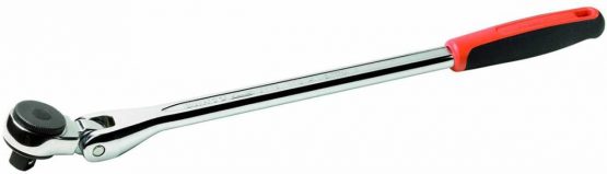 Bahco 7710 BH7710 Reversible Flex-Head Ratchet, Black/Orange, 3/8-Inch