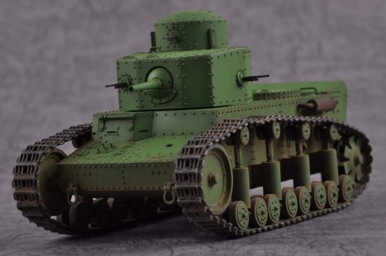 Hobbyboss 83887 1:35 Scale Soviet T-12 Medium Tank Plastic Model Kit - Image 2