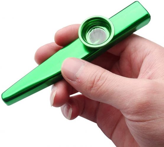 Metal Kazoo and 5 Membrane Flute Diaphragm, Aluminum Alloy Kazoo with Vintage Gift Box, Good for Kids, Music Beginner - Image 4