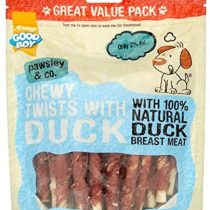 Good Boy - Chewy Twists With Duck - Dog Treats - Made With 100% Natural Duck Breast Meat - 320 Grams - Gluten Free Dog Treats (Case of 3)