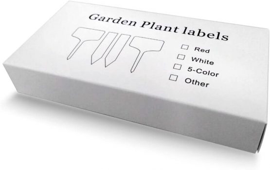KINGLAKE 100PCS Plastic Plant Markers & Labels White Garden Tags for Plants Herb 6x10cm (White) - Image 2