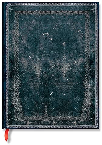 Paperblanks Old Leather Ruled Ultra Notebook - Midnight Steel