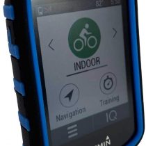 TUFF LUV Silicone Twin Dual layer Double Protective Skin Case for Garmin Edge 530 - Black/Blue