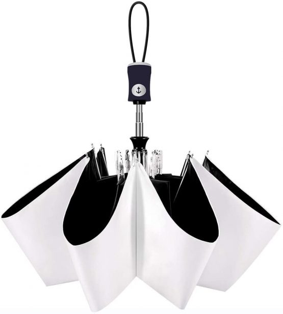 White Umbrella，Cuby，Lightweight，Automatic Open/Close, Fashion，Slip-Proof Handle for Easy Carrying by