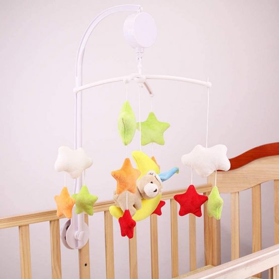 AFUNTA 26 Inch Baby Crib Mobile Bed Bell Holder Music Box Holder Toy Decoration Hanging Arm Bracket Baby Bed Stent Set Nut Screw - Image 2