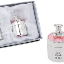 Enamel 1st Tooth & Curl Set in Pink
