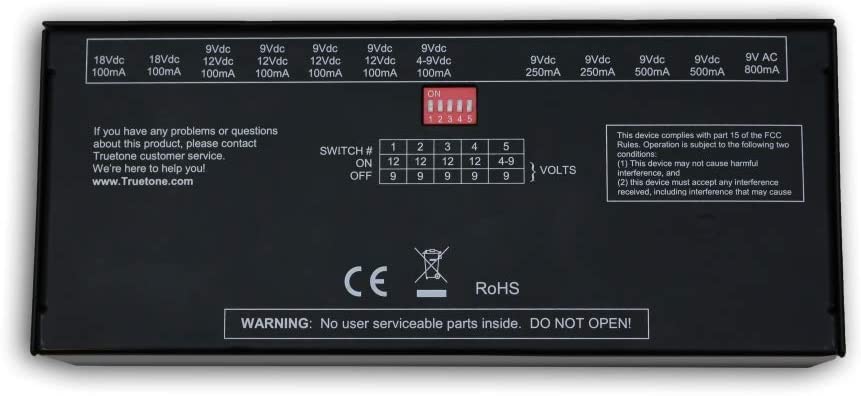 Truetone CS6 1 SPOT Pro Series - Power Brick, Black, 6.3" x 3.46" x 1.2" - Image 4