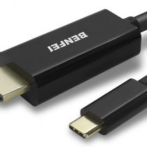 USB Type C(Thunderbolt 3) to HDMI 4K UHD 1.8M Cable, BENFEI USB 3.1 (USB-C) to HDMI Adapter Male to Male Gold-Plated Cord