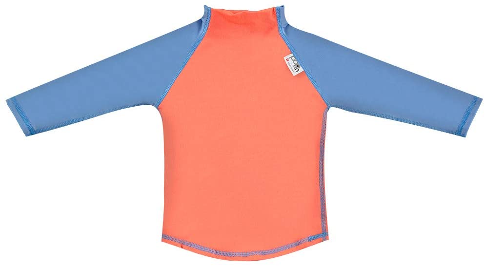 Pop-in Long Sleeved Rash Medium, Coral/Cornflower - Image 2