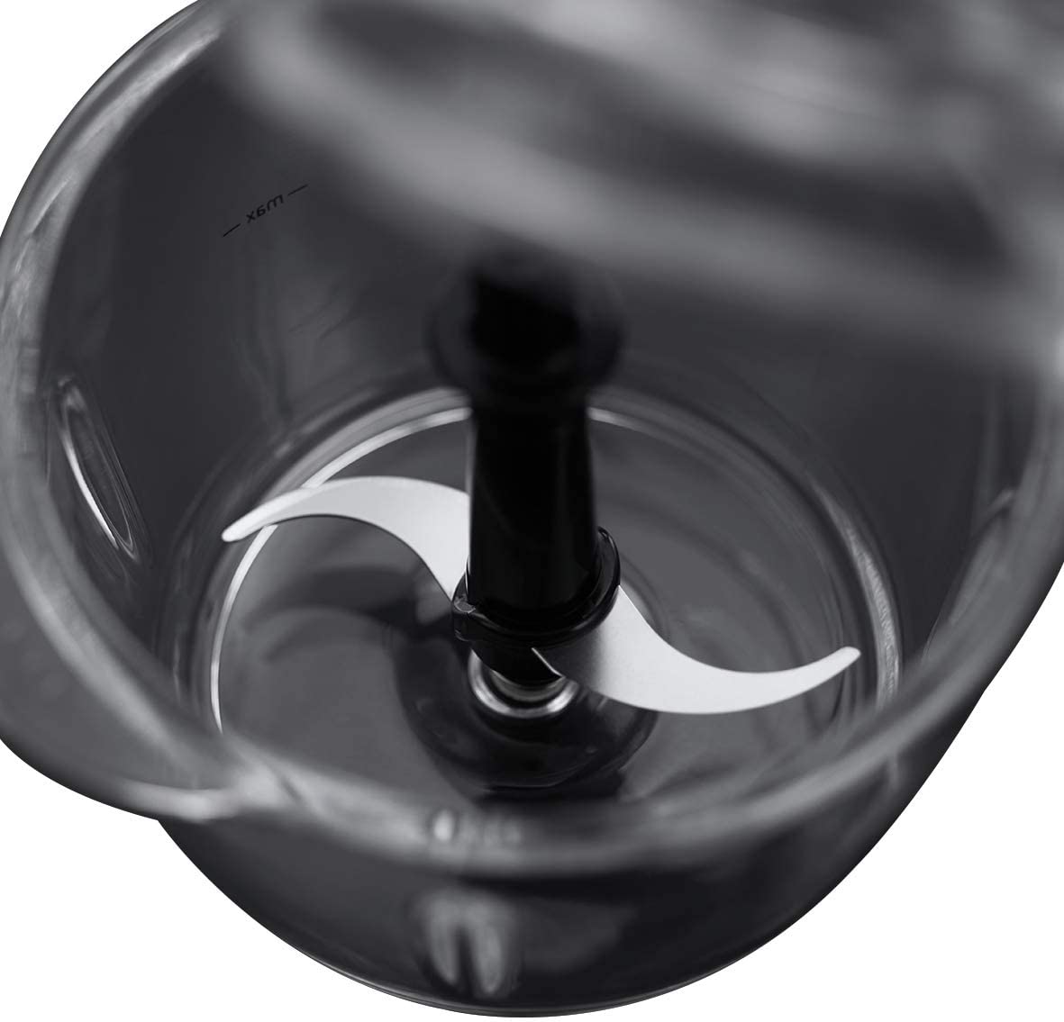 Russell Hobbs Desire Electric Fruit & Vegetable Mini Chopper, 1L glass bowl with 500ml food capacity & storage lid - Image 4