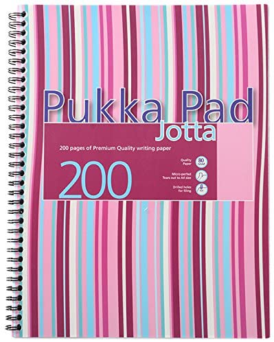 Pukka A4 Jotta Polyprop Notebook Pink or Blue, 1 - Pack