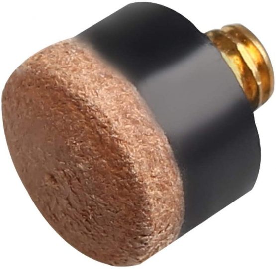 ZHIYE Screw on Tips 10 mm 0.4 inch Cue Tips Screw On for Pool Cues and Snooker Easy to fit, 20 pieces Brown - Image 2