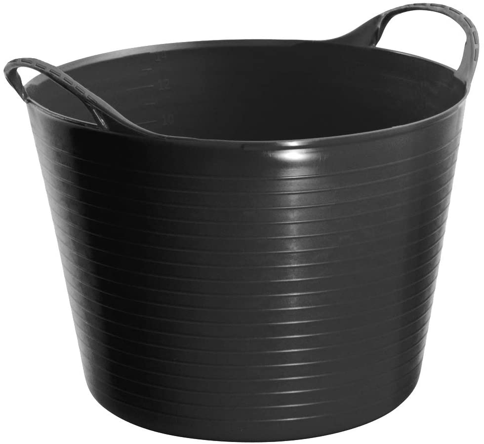 Perry Equestrian No.7117 Flexi-Fill Flexible Tub 28 Litre Capacity, Black, 7.4 Gal/28 Ltr