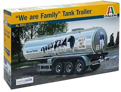 Carson 510003911 The Familiy Swiss Milk Tank Trailer Vehicle 1: 24, Gray, Medium