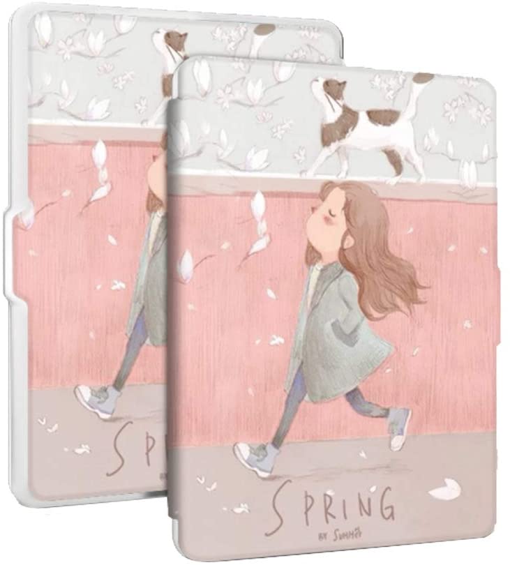 Local Makes A Comeback KPW4 eBook Cover, Girl and Cat, White