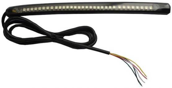 LED Flexible Turn Singal Brake Strip Light and Running Tail Light Front Rear for Motorcycles
