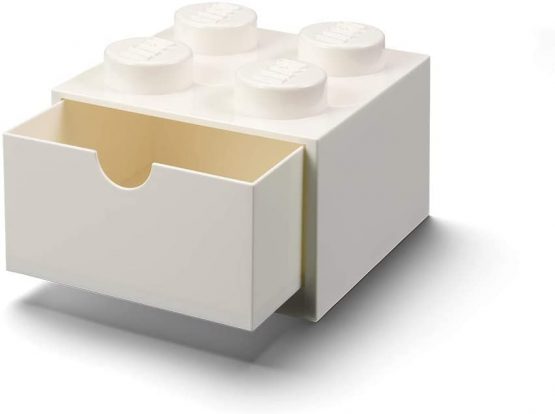 Room Copenhagen 40201735 Lego Desk Drawer 4 Knobs, White, Small - Image 2