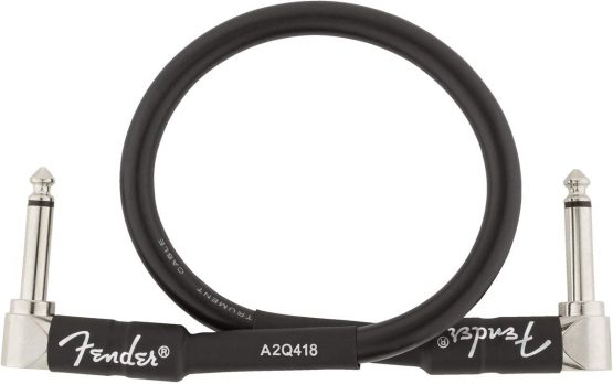 Fender 990820057 Professional Series Instrument Cable – 1 ft – ANG/ANG – Black - Image 2