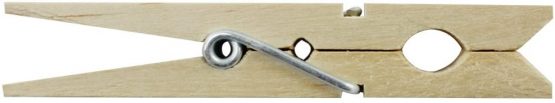com-four® 120x wooden clothespins - sustainable wooden pegs made of birch wood - untreated wooden clothespins for hanging clothes and handicrafts (120 pieces - birch) - Image 3