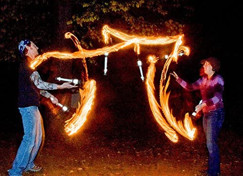Juggle Dream 3x PULSAR Fire Juggling Torches Pro Juggling Fire Torch Set of 3 + Flames N Games Travel Bag! Exellent Training set of Torches for Fire Juggling! - Image 4