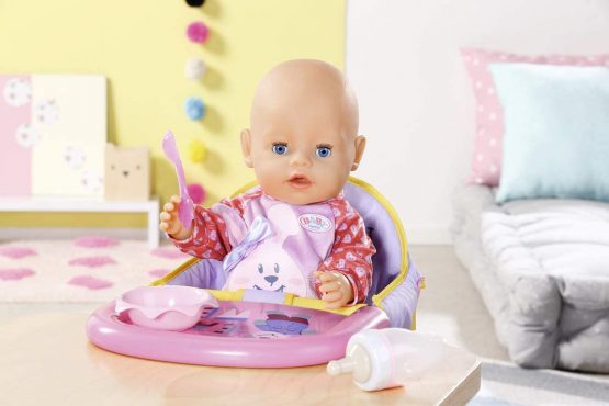 BABY born Table Feeding Chair for 43 cm Doll - WIth Built-In Animal Print Tray - Easy for Small Hands, Creative Play Promotes Empathy & Social Skills, For Toddlers 3 Years & Up - Image 4