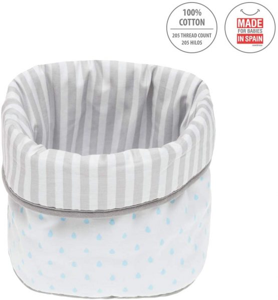 Round Basket 21X17 Cm Be Rain Blue - Image 3