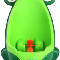 Soraco Frog Baby Potty Training Urinal for Toddler Boy with Funny Whirling Target Green