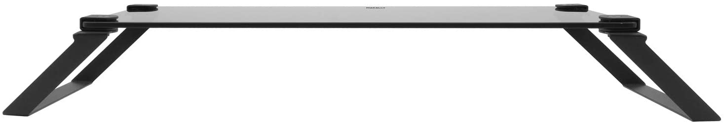 Macally SPACESTAND Tempered Glass Monitor Stand With Open Storage Space - Image 3