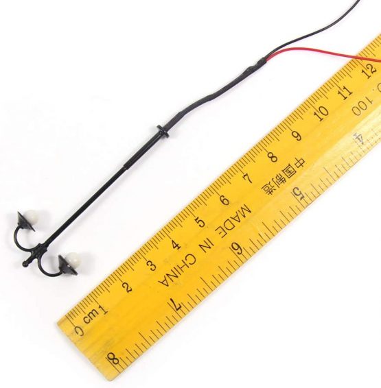 LYM16 10pcs Model Railway Led Lamppost Lamps Street Lights HO Scale 6cm 12V New model outdoor lamp yard light leds - Image 4