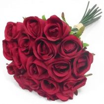 30cm Bunch / Bundle of 18 Artificial Red Roses - weddings homes grave