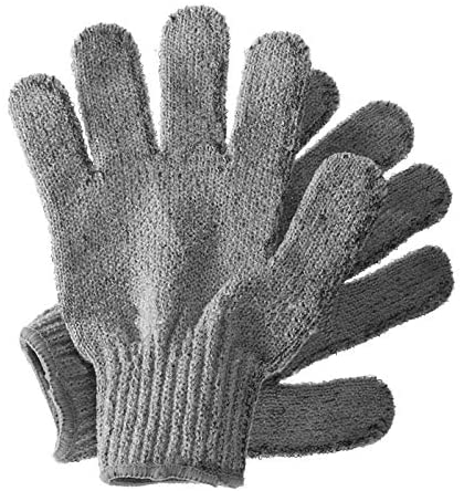 Hydrea London Exfoliating Gloves, Carbonised Bamboo Face Exfoliator & Body Scrubber for Men & Women - Image 3
