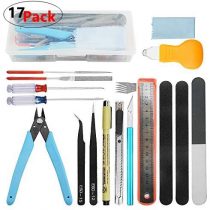 WMYCONGCONG 17 PCS Gundam Modeler Basic Tools Hobby Building Craft Set for Hobby Model Assemble Building Repairing Fixing