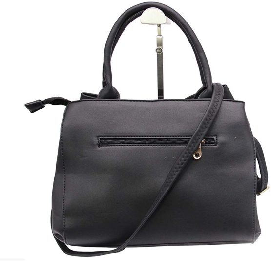 Women Handbag 2 Pcs Set Big Bow-Knot PU Leather Top Handle Bag Designer Tote Bag Clutch Wallet Set for Ladies - Image 3