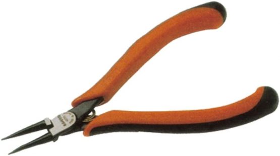 Bahco 4530 IR4530 Round Nose Pliers, Black/Orange, 135 mm