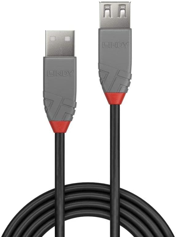 Lindy USB 2.0 Type A Extension Cable 2m, USB A Male to A Female Cable, Data Transfer Compatible for Printer PC, Laptop - Image 2