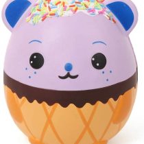 Anboor 5.5 Inches Squishies Jumbo Panda Egg Creamy Candy Ice Cream Slow Rising Scented Kawaii Squishies Animal Toy for Collection,1 Pcs