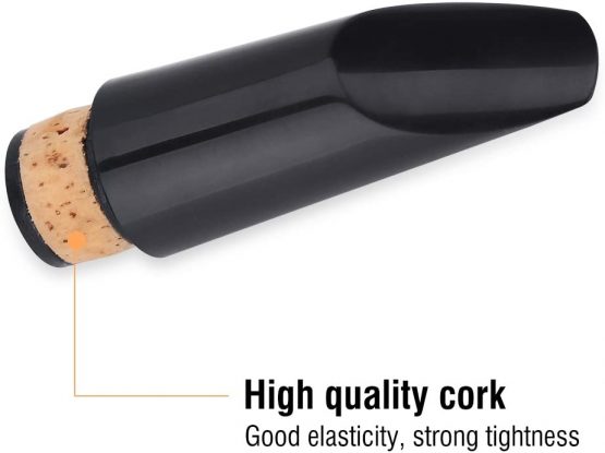 Dilwe Clarinet Mouthpiece, Professional ABS Cork Clarinet Mouthpiece for Clarinets Instrument - Image 2