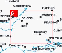 Avon And Wiltshire Postcode Sector Wall Map- Postcode Sector Map 6, Laminated Wall Map With Motorway, A' Roads, B' Roads - Image 2