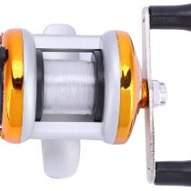 Fishing Reel, High Brake Strength Solid Construction Drag Reels with Wire for Outdoor River Ice Boat Ocean Fishing