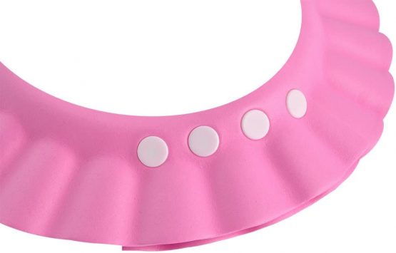 ISO TRADE Shower Cap for Toddler -Shower Hat pink/ blue Safe Shampoo Shower Protection Bath 1835, Color:pink - Image 4