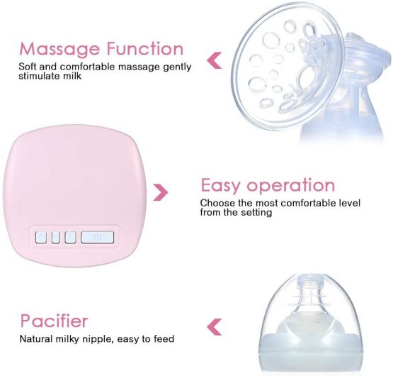 Decdeal Breast Pump, Electric Breast Milk Pump Baby Infant