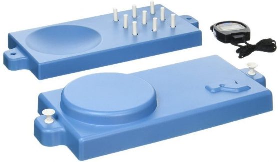 Jamar 9-Hole Peg Test Kit, Pegboard Set for Improved Motor Coordination, Hand, Wrist and Finger Dexterity. Hand Rehabilitation, Occupational & Physical Therapy for Adults and Elderly