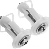 2pcs Toilet Top Cover Lid Seat Fixings WC Blind Hole Fitting White Screws