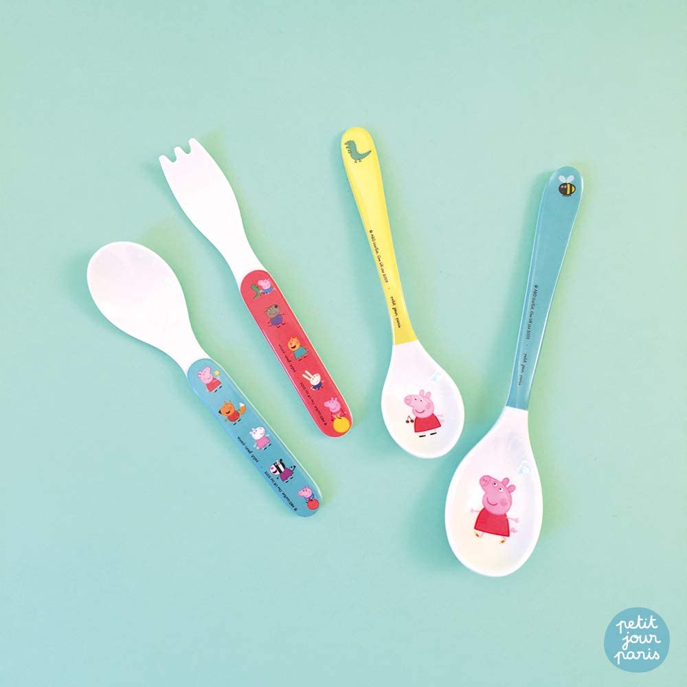 Petit Jour Paris - 2-Piece Cutlery Set Peppa Pig - Suitable for The Small Hands!, Mehrfarbig - Image 3
