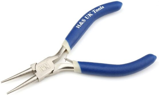 H&S 3 x Chrome Plated Jewellery Making Beading Mini Pliers Tools Kit Set Long Round Nose - Image 3