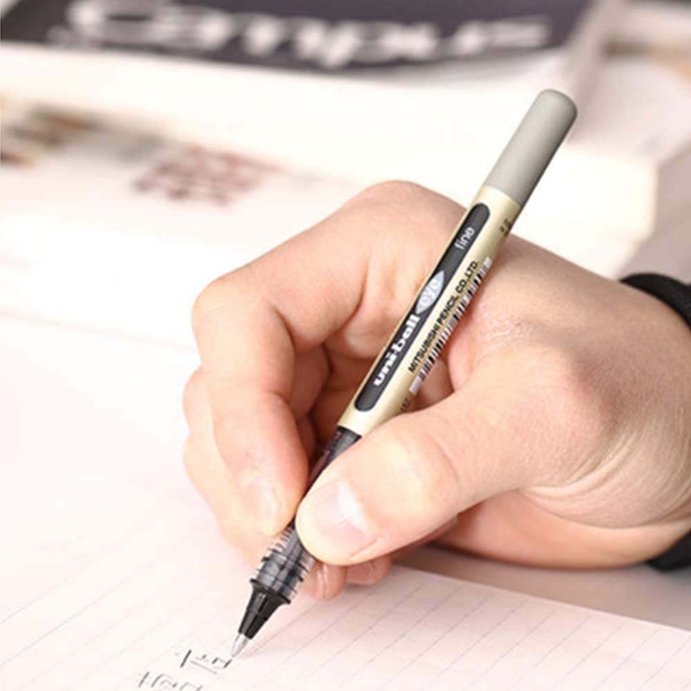 Set of 3 Rollerball Pens - Plain Ball - Black, 3 count (Pack of 1) - Image 3