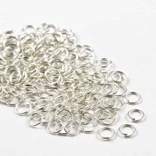 Angel Malone 200 x Silver Superior Super Strong Metal Jump Rings Jewellery Making Findings - UK Seller (Silver 4mm x 0.7mm)