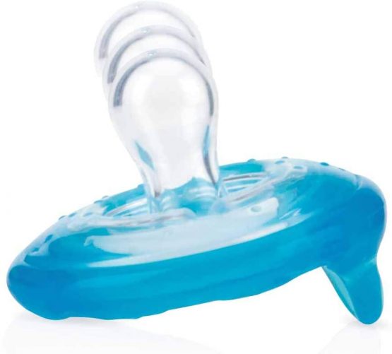 Nûby - 2 Natural Flex™ Dummy Cherry Shape - Green & Aqua - 6-36 Months - Image 4